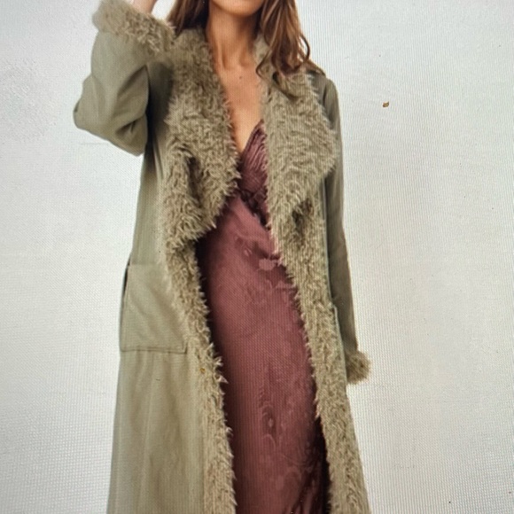 Spell and the Gypsy Long Green coat size S/M - Picture 5 of 8